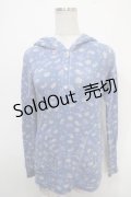 HYSTERIC GLAMOUR / ベア総柄トップス  ブルー Y-25-05-10-086-PU-TO-SZ-ZY