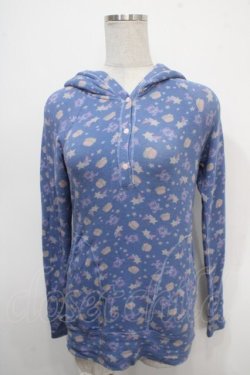 画像1: HYSTERIC GLAMOUR / ベア総柄トップス  ブルー Y-25-05-10-086-PU-TO-SZ-ZY