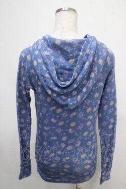 画像2: HYSTERIC GLAMOUR / ベア総柄トップス  ブルー Y-25-05-10-086-PU-TO-SZ-ZY
