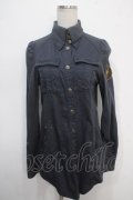 HYSTERIC GLAMOUR / ミリタリーシャツ  グレー Y-25-05-10-088-PU-TO-SZ-ZY