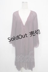 axes femme / ラグランスリーブガウン M パープル Y-25-05-10-095-AX-TO-SZ-ZI