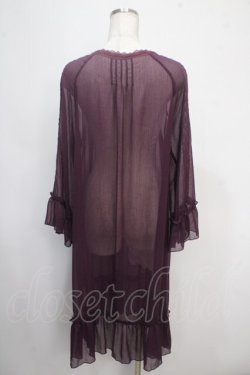 画像2: axes femme / ラグランスリーブガウン M パープル Y-25-05-10-095-AX-TO-SZ-ZY