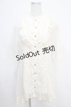 画像1: axes femme / バラレースチュニックブラウス F 生成り Y-25-05-10-096-AX-BL-SZ-ZY