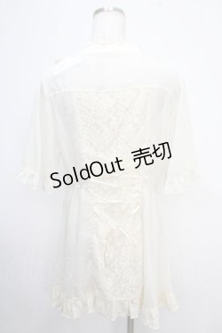画像2: axes femme / バラレースチュニックブラウス F 生成り Y-25-05-10-096-AX-BL-SZ-ZY