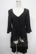 axes femme / ベルト付イレヘムカーデ M 黒 Y-25-05-10-097-AX-TO-SZ-ZY