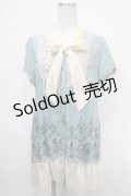 axes femme / アリスシルエットパネルチュニック M サックス Y-25-05-10-098-AX-OP-SZ-ZY
