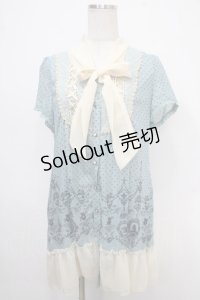 axes femme / アリスシルエットパネルチュニック M サックス Y-25-05-10-098-AX-OP-SZ-ZY