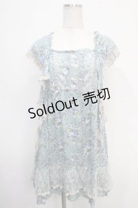 axes femme / ぼかし花柄ワンピース M グリーン Y-25-05-10-105-AX-OP-SZ-ZY