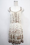 axes femme / レースパネルブーケ花柄ワンピース M 生成り Y-25-05-10-106-AX-OP-SZ-ZY