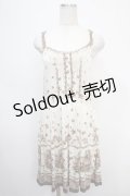 axes femme / レースパネルブーケ花柄ワンピース M 生成り Y-25-05-10-106-AX-OP-SZ-ZI