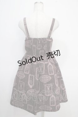 画像2: axes femme / アンティークラベルptワンピース M ワイン Y-25-05-10-111-AX-OP-SZ-ZY