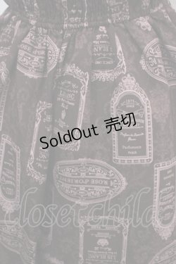 画像3: axes femme / アンティークラベルptワンピース M ワイン Y-25-05-10-111-AX-OP-SZ-ZY