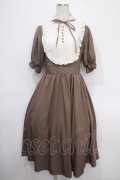 m petit by misako / ナシジムジキリカエワンピース M 中茶 Y-25-05-10-115-LO-OP-SZ-ZY