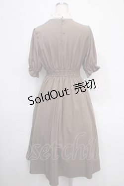 画像2: m petit by misako / ナシジムジキリカエワンピース M 中茶 Y-25-05-10-115-LO-OP-SZ-ZY