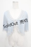 axes femme / フリルレース刺繍ボレロ M サックス Y-25-05-10-015-AX-TO-SZ-ZY