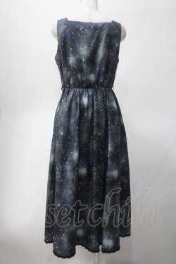 画像2: axes femme POETIQUE / 冬の星座柄ハートネックワンピース M 黒 Y-25-05-10-129-AX-OP-SZ-ZY