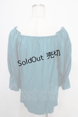 画像2: axes femme / アラジン/刺繍トップス M Bグリーン Y-25-05-10-016-AX-TO-SZ-ZI