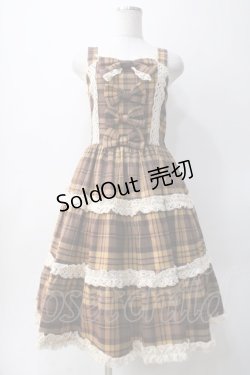 画像1: axes femme kawaii / タータンチェックジャンスカ M イエロー Y-25-05-10-133-AX-OP-SZ-ZY