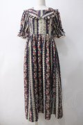 axes femme kawaii / ローズベリーガーデンワンピース M 紺 Y-25-05-10-134-AX-OP-SZ-ZY