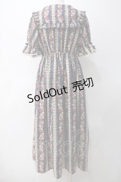 画像2: axes femme kawaii / ローズベリーガーデンワンピース M 紺 Y-25-05-10-134-AX-OP-SZ-OS