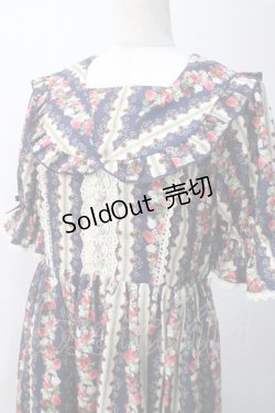 画像3: axes femme kawaii / ローズベリーガーデンワンピース M 紺 Y-25-05-10-134-AX-OP-SZ-OS