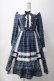 画像1: axes femme kawaii / タータンチェックワンピース M 青 Y-25-05-10-135-AX-OP-SZ-ZY (1)