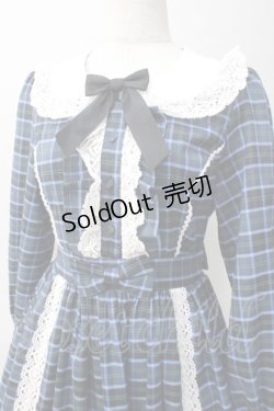 画像3: axes femme kawaii / タータンチェックワンピース M 青 Y-25-05-10-135-AX-OP-SZ-ZY