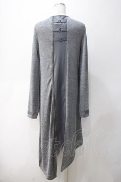画像2: Ozz Croce / ダブルZIPアシメロングカーディガン  グレー Y-25-05-10-144-OO-TO-SZ-ZY
