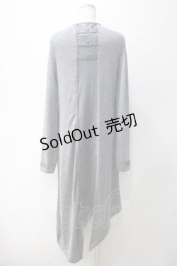 画像2: 【SALE】Ozz Croce / ダブルZIPアシメロングカーディガン  グレー Y-25-05-10-144-OO-TO-SZ-ZT102