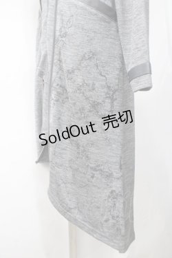 画像3: 【SALE】Ozz Croce / ダブルZIPアシメロングカーディガン  グレー Y-25-05-10-144-OO-TO-SZ-ZT102