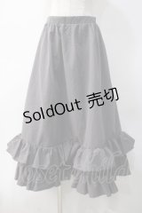 FLC / 皆方由衣コラボティアードスカート  グレー Y-25-05-10-148-LO-SK-SZ-ZY