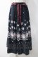 画像1: axes femme / 裾レース使い薔薇柄スカート  紺 Y-25-05-10-151-AX-SK-SZ-ZY (1)