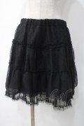 axes femme / ドットシフォンスカート M 黒 Y-25-05-10-154-AX-SK-SZ-ZY