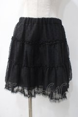 axes femme / ドットシフォンスカート M 黒 Y-25-05-10-154-AX-SK-SZ-ZI