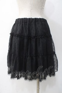 画像2: axes femme / ドットシフォンスカート M 黒 Y-25-05-10-154-AX-SK-SZ-ZY