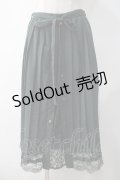 axes femme / プリーツミドル丈スカート  グリーン Y-25-05-10-158-AX-SK-SZ-ZY