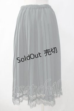 画像2: axes femme / プリーツミドル丈スカート  グリーン Y-25-05-10-158-AX-SK-SZ-ZY