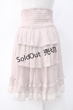画像2: axes femme / ティアードスカート M アワピンク Y-25-05-10-159-AX-SK-SZ-ZY