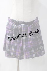 Candy Stripper / CHECK SHORTパンツ 2 パープル Y-25-05-10-163-PU-PA-SZ-ZY