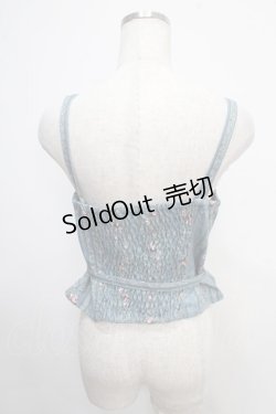 画像2: axes femme / リボン付ビスチェ M ブルー Y-25-05-10-020-AX-TO-SZ-ZY