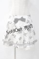 ALICE and the PIRATES / アリスとアルファベットの迷宮柄スカート  オフ Y-25-05-10-166-PA-SK-SZ-ZY