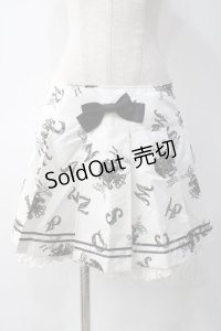 ALICE and the PIRATES / アリスとアルファベットの迷宮柄スカート  オフ Y-25-05-10-166-PA-SK-SZ-ZY