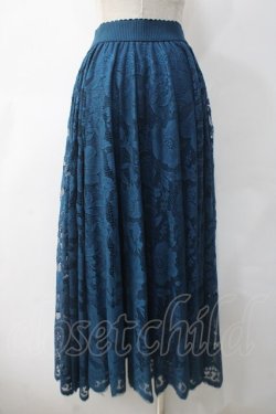 画像2: axes femme / レースサーキュラースカート M ブルー Y-25-05-10-168-AX-SK-SZ-ZY