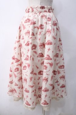 画像2: axes femme / ヌーベルジュイ柄スカート M 生成り Y-25-05-10-170-AX-SK-SZ-ZY