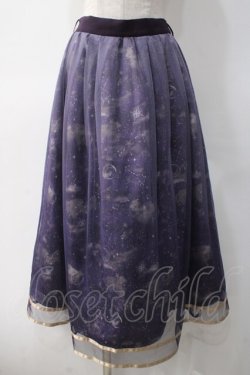 画像1: axes femme / 夏の星空グラデチュールスカート F パープル Y-25-05-10-171-AX-SK-SZ-ZY