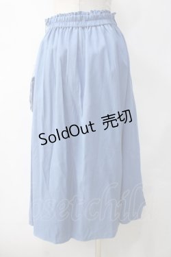 画像2: axes femme / アラジン刺繍ミディスカート M 青 Y-25-05-10-172-AX-SK-SZ-ZT495