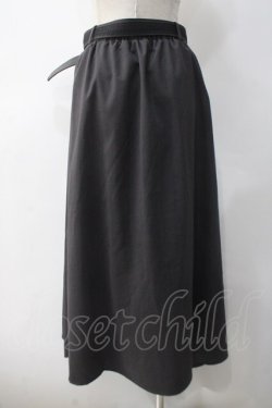 画像2: axes femme / ベルト付フィッシュテールスカート M チャコール Y-25-05-10-173-AX-SK-SZ-ZY