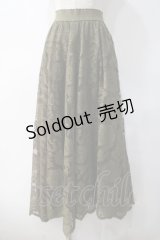 axes femme / レースサーキュラースカート M カーキ Y-25-05-10-174-AX-SK-SZ-ZT495