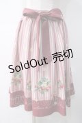 axes femme POETIQUE / ストロベリーストライプスカート Ｍ アカ Y-25-05-10-183-AX-SK-SZ-ZI