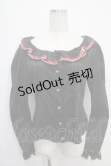 ALICE and the PIRATES / ベアーキャロルブラウス  黒 Y-25-05-10-023-PA-BL-SZ-ZY